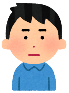 男性の顔のアイコン