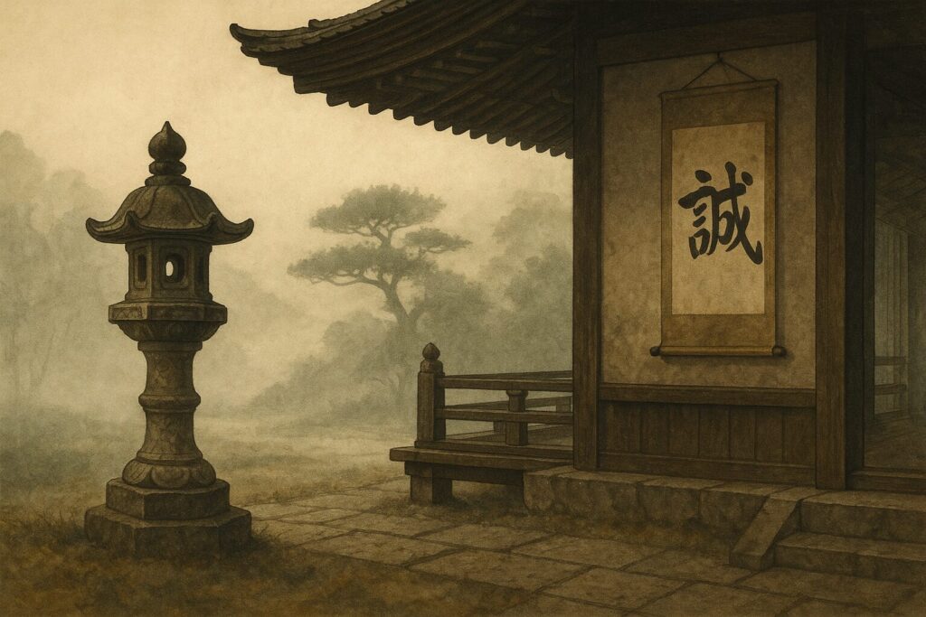 和の静けさと誠の心を表した風景画像