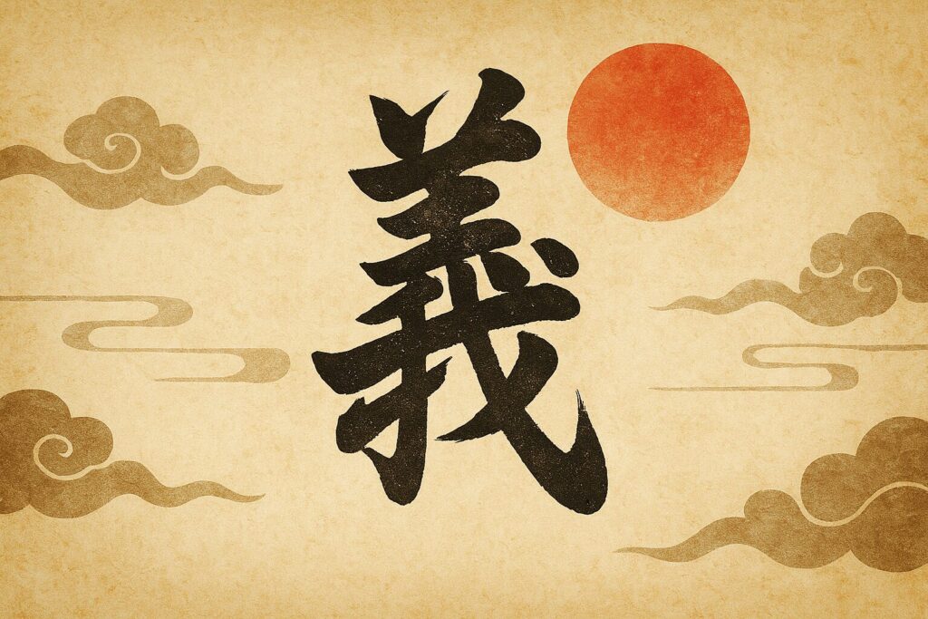 抽象的な「義」の象徴図