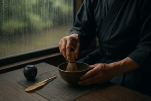 武士道精神と内面の信念を視覚的に表現した画像