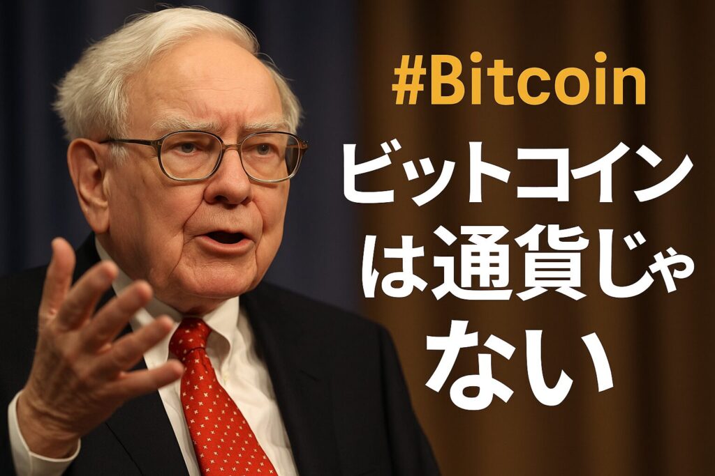 ウォーレン・バフェットがビットコインを否定している画像