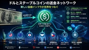 ステーブルコインによる新しい金融インフラのイメージ