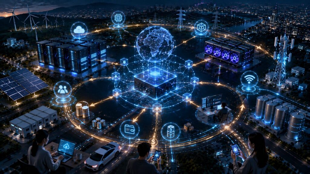 AI・通信・GPU・ストレージ・電力を実需で結ぶDePIN社会インフラの全体像