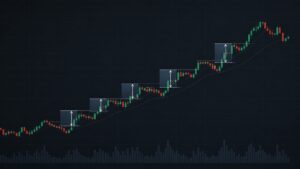 ゴールドFXで小さな値幅を複数回積み重ねるトレードの考え方を示したチャート