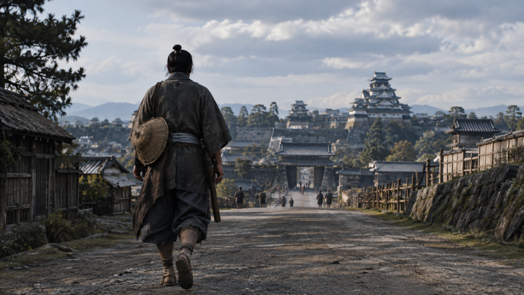 将軍への直訴伝説を象徴する江戸時代の村役人の再現イメージ